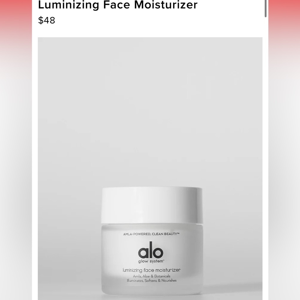 Alo Luminizing Face Moisturizer - New/Sealed